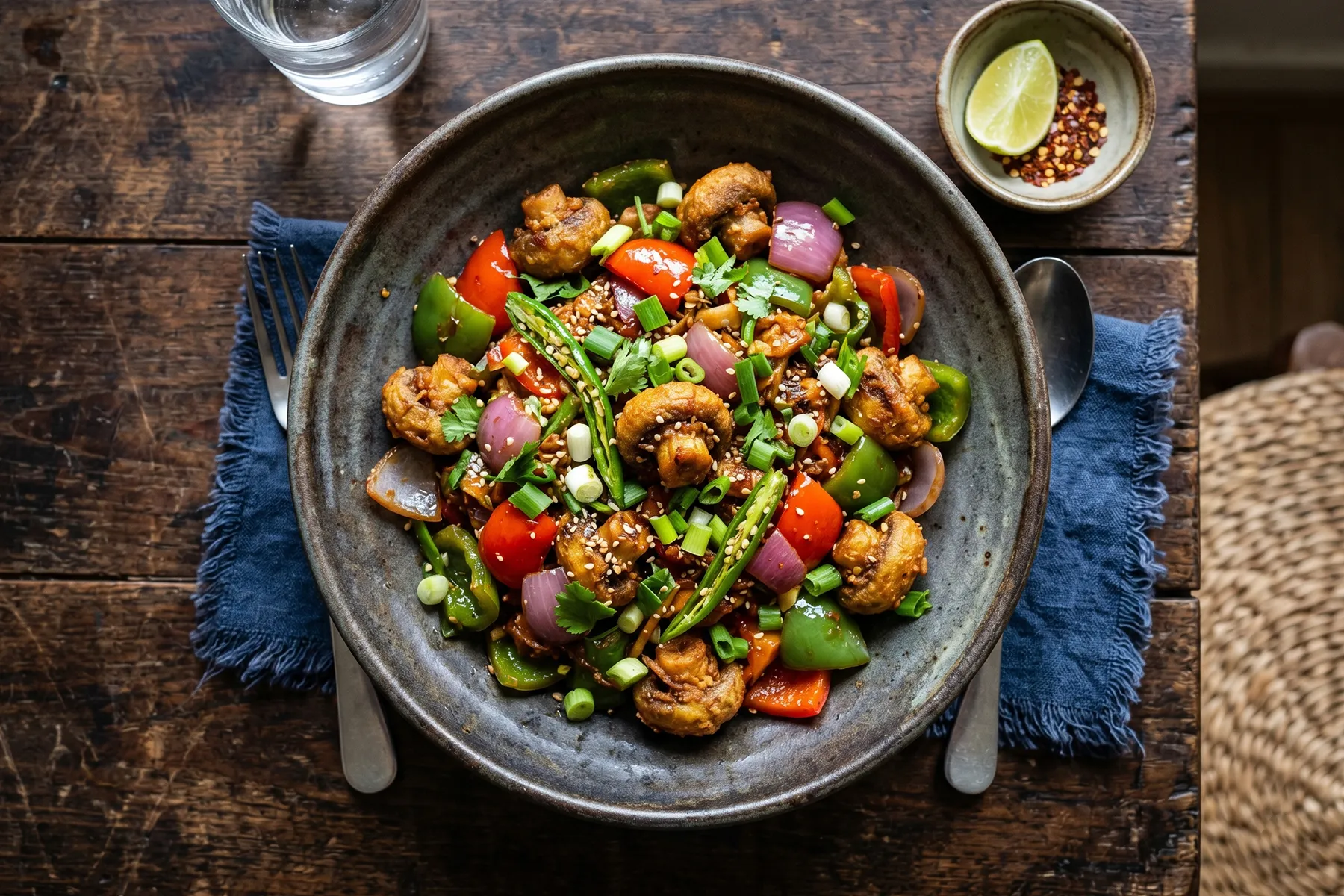 Mushroom Chilli Dry
